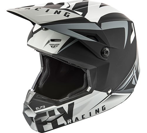 Fly Racing Kinetic Thrive Adult Off-Road Motorcycle Helmet White/Black/Grey 2X-Large